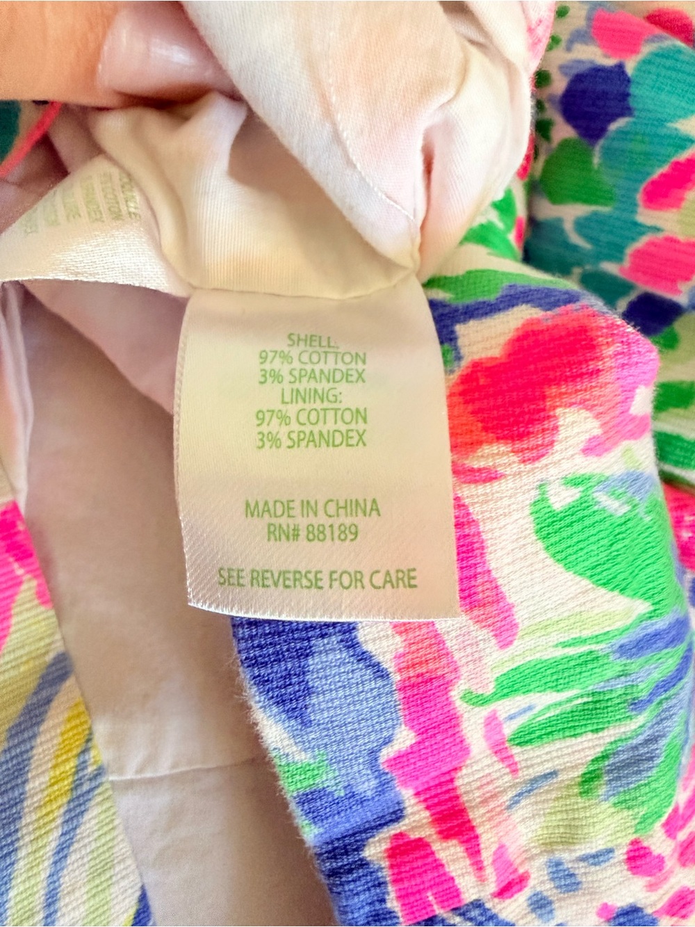 Lilly Pulitzer Neon Floral Paisley Mini Dress - Pink, Green, Blue - Picture 8 of 9